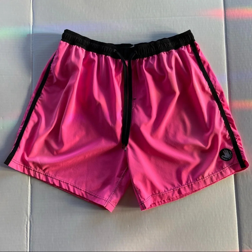 Vintage Body Globe Hot Pink Swim shorts 90’s Style